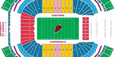 Az Stadyumu haritası Cardinals