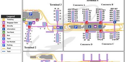 Phoenix sky harbor airport haritası