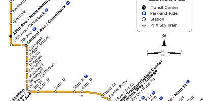 Valley metro otobüs güzergahı haritası