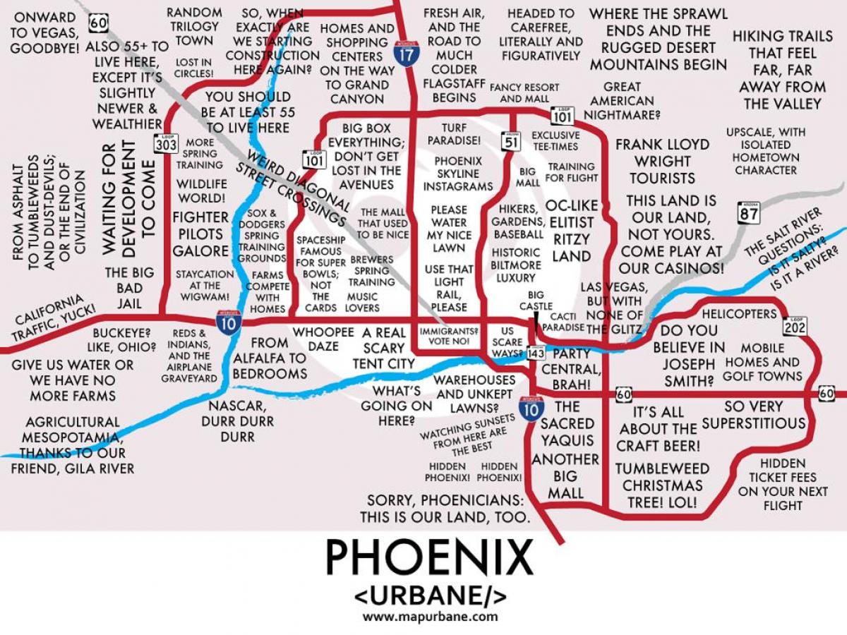 Phoenix şehir haritası