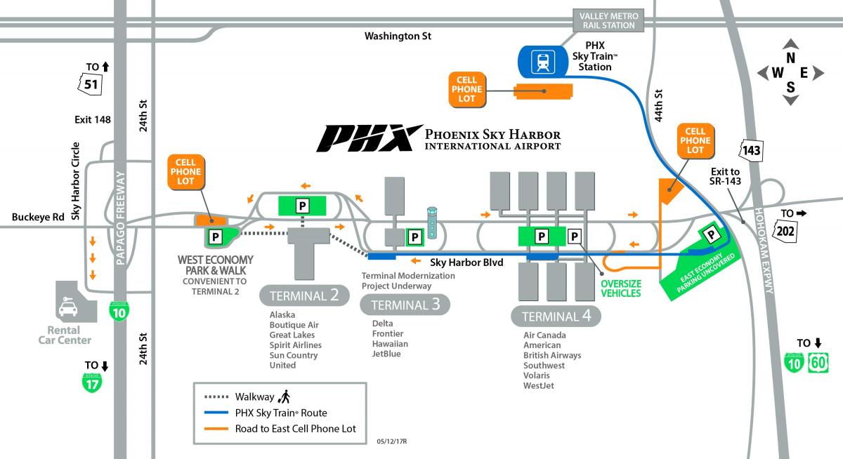 Phoenix Uluslararası Havaalanı Haritayı göster