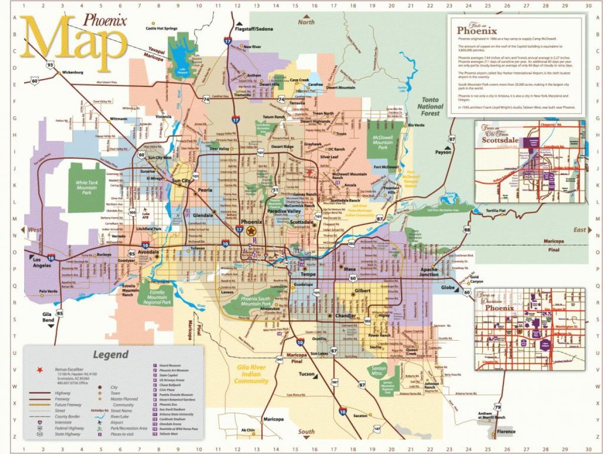 Phoenix otobüs güzergahları harita