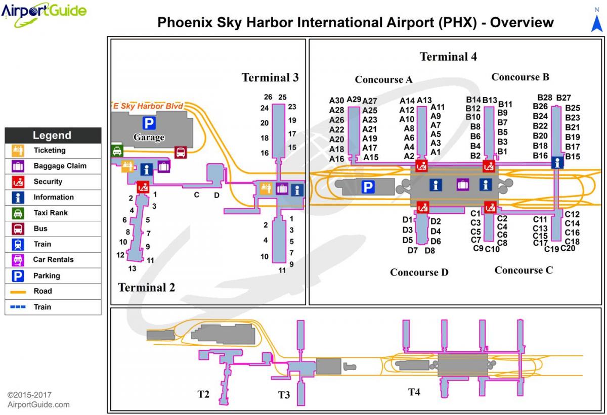 terminal haritası phx