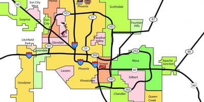 Phoenix metro area göster